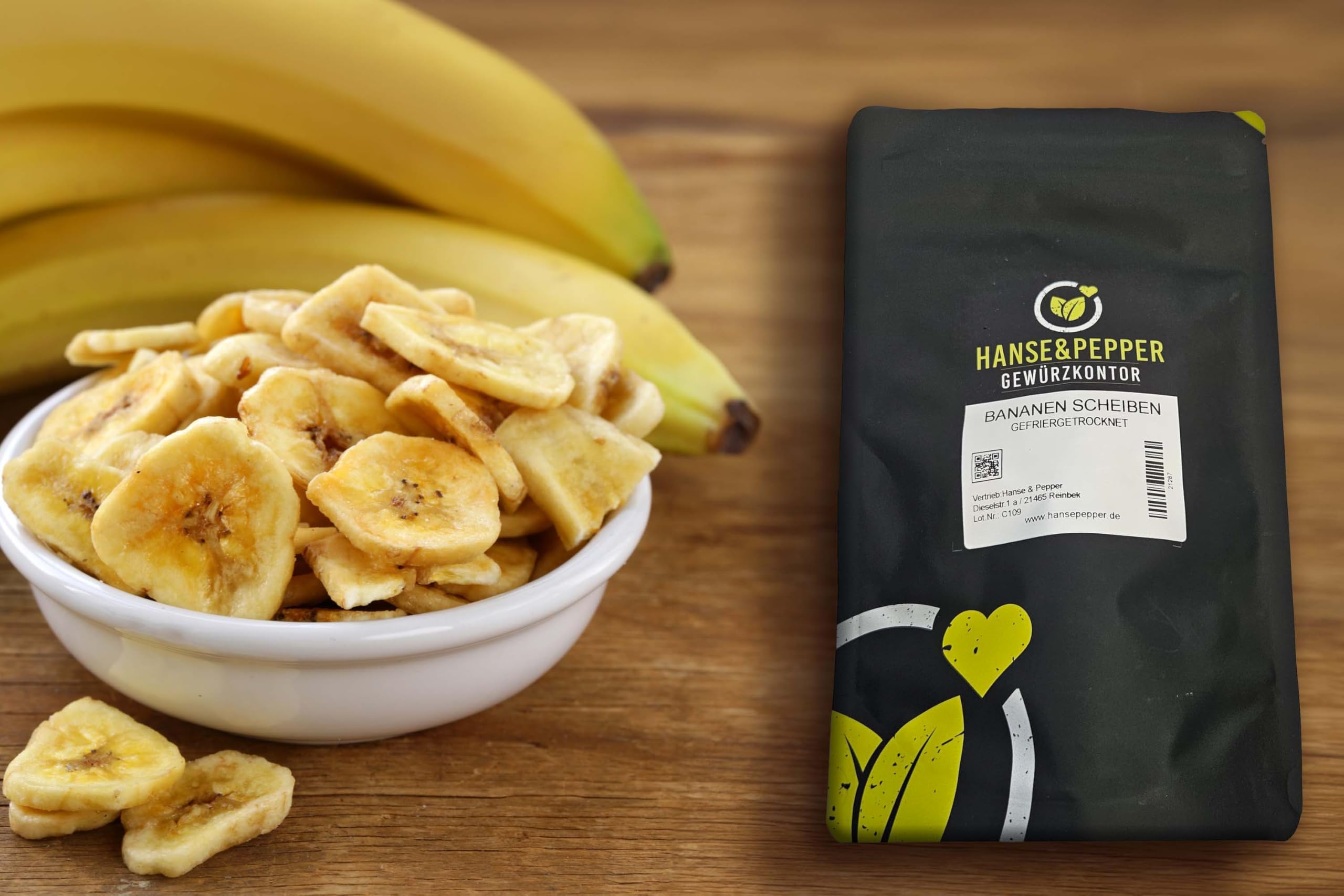 1kg Bananen gefriergetrocknet Bananenchips Bananenscheiben Bananen Chips