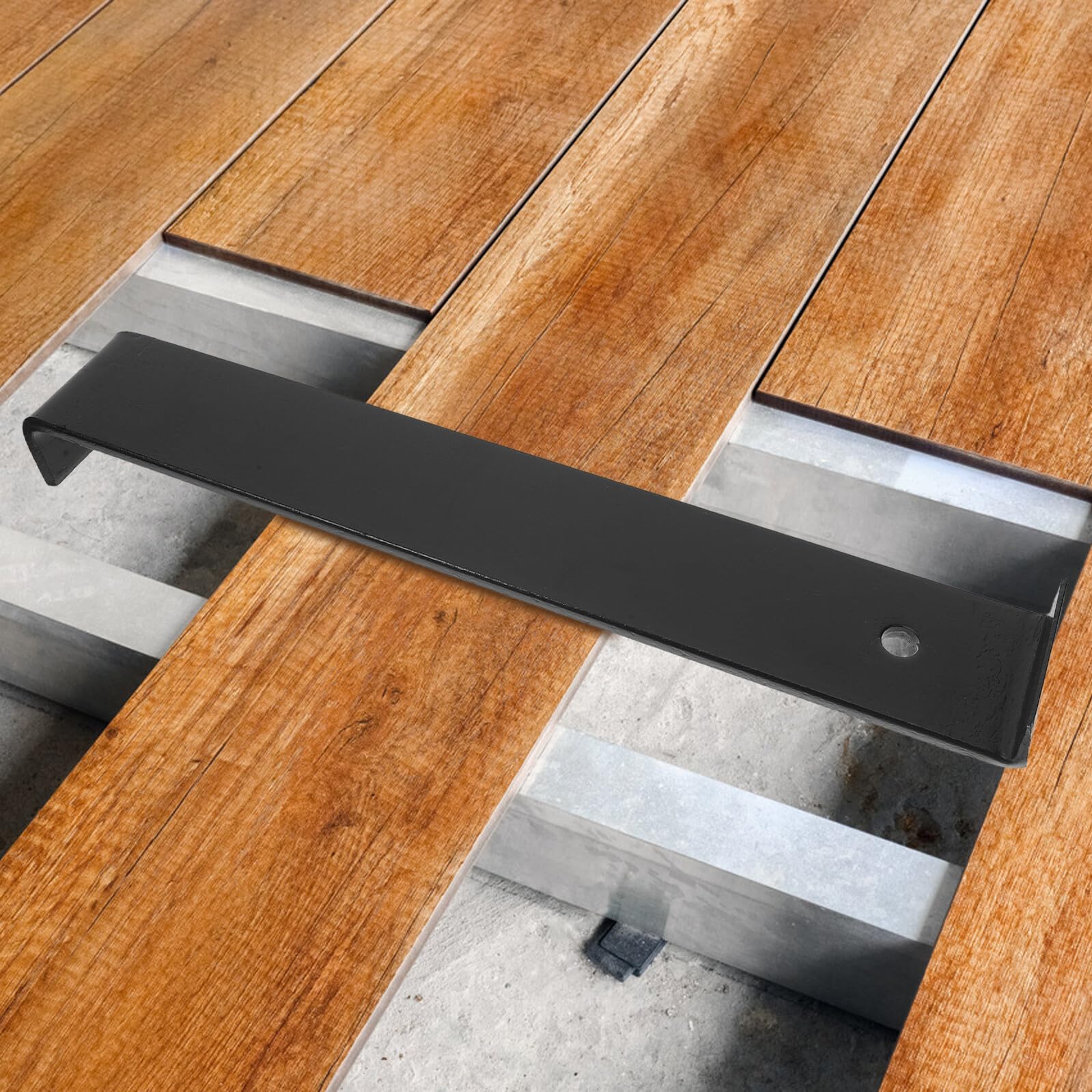 Kit Attrezzi per Installazione Pavimenti in Legno e Laminato | Acciaio al Manganese Nero, Uso per Posa di Parquet e Laminati, Finitura Uniforme per Installatori e Casa
