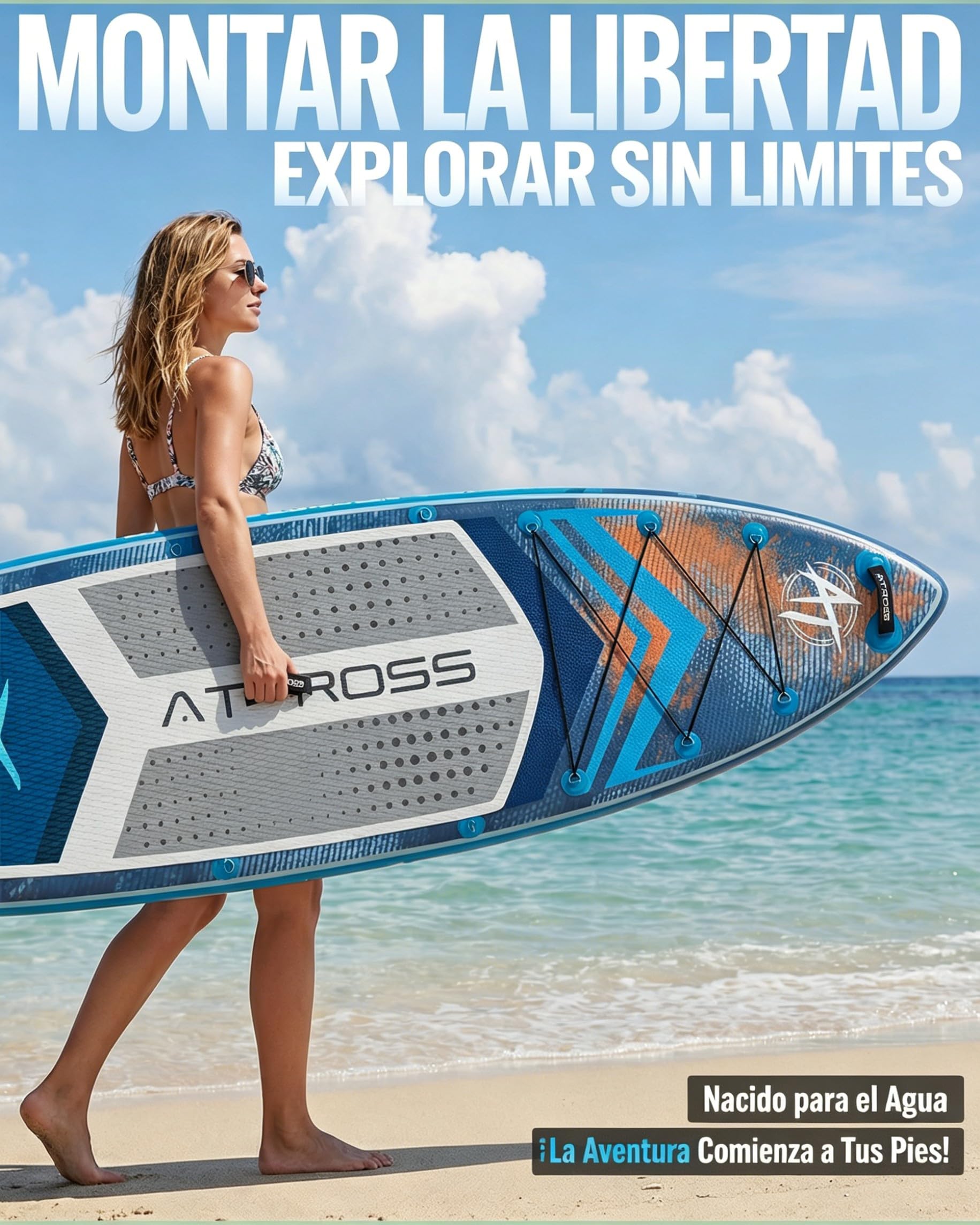 Tabla de Paddle Surf Hinchable con Asiento de Kayak y Accesorios, 320x84cm Sup Extra Ancha para 2 Personas, Carga 200kg, Kayak Hinchable Estable y Antideslizante para Adultos y Surf