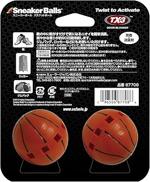 Amazon スニーカーボール バスケットボール 芳香 消臭剤 フレッシュ クリーン Mueller 置き型