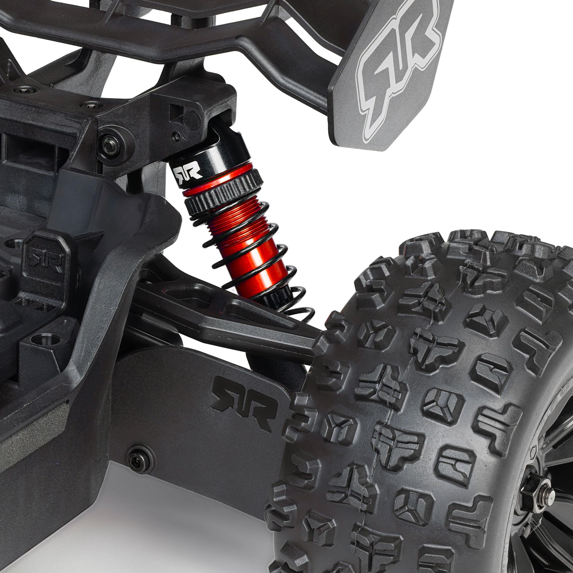 ARRMA Camion de Vitesse sans balais Kraton 3S DSC 4 x 4 RTR 1/16, Noir/Rouge, ARA2508T1 | Voiture télécommandée, batterie et chargeur non inclus ARA2508T1