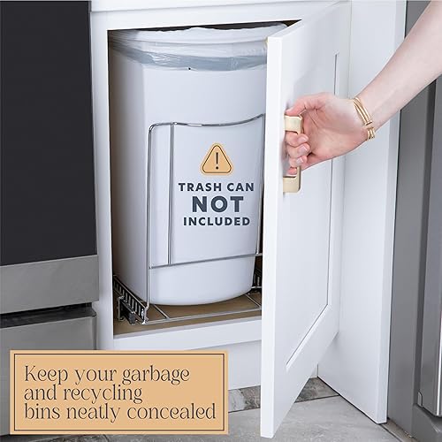 Miniatura 5 de Hold N Storage - Bote de basura extraíble debajo del gabinete cubo de basura no incluido resistente con garantía limitada de 5 años requiere una