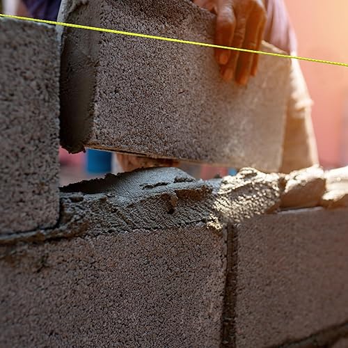 Miniatura 3 de HASWARE Mason Line - Cuerda de nailon trenzado para herramientas de jardinería o mampostería, nivel de línea de cuerda de construcción para jardín y