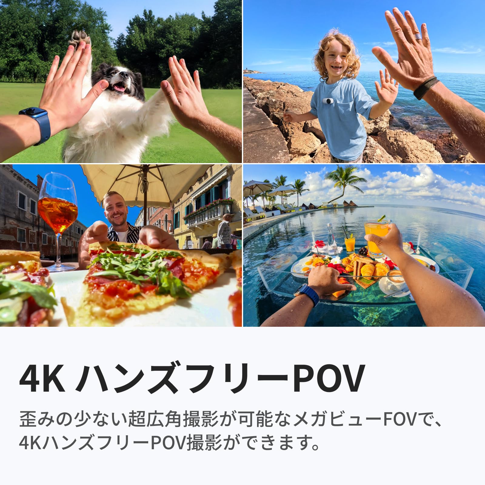 Amazon | Insta360 GO 3S - 4K小型ウェアラブルVlogビデオカメラ 