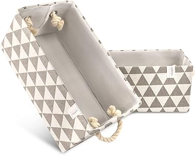 NORDIS DESIGN Aufbewahrungskörbe Niclas 2er Set - faltbare Aufbewahrungsbox aus Stoff als Aufbewahrungskorb, Bad Organizer, U