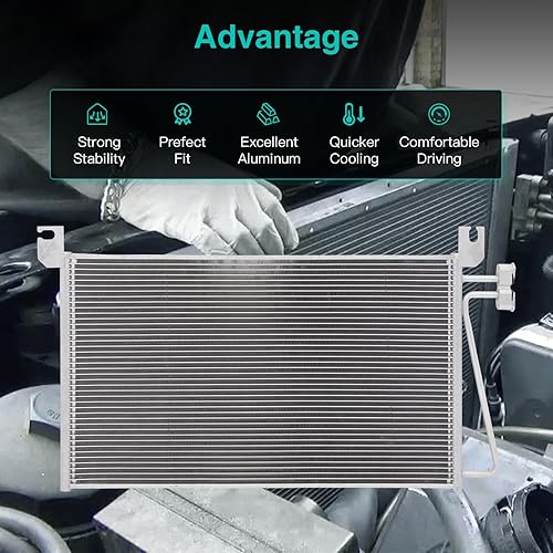 Miniatura 4 de SCITOO 15112434,25791520,15829429,79129 Condensador de aire acondicionado compatible con 2003-2009 para Chevrolet para C4500 Kodiak 6.6L 2003-2009
