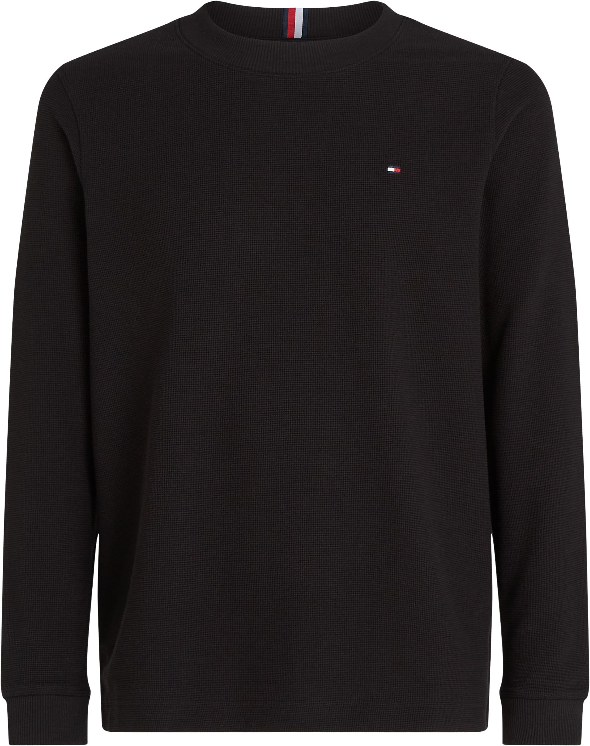 Tommy Hilfiger Textured LS Tee Mw0mw34251 Magliette a Maniche Lunghe Uomo