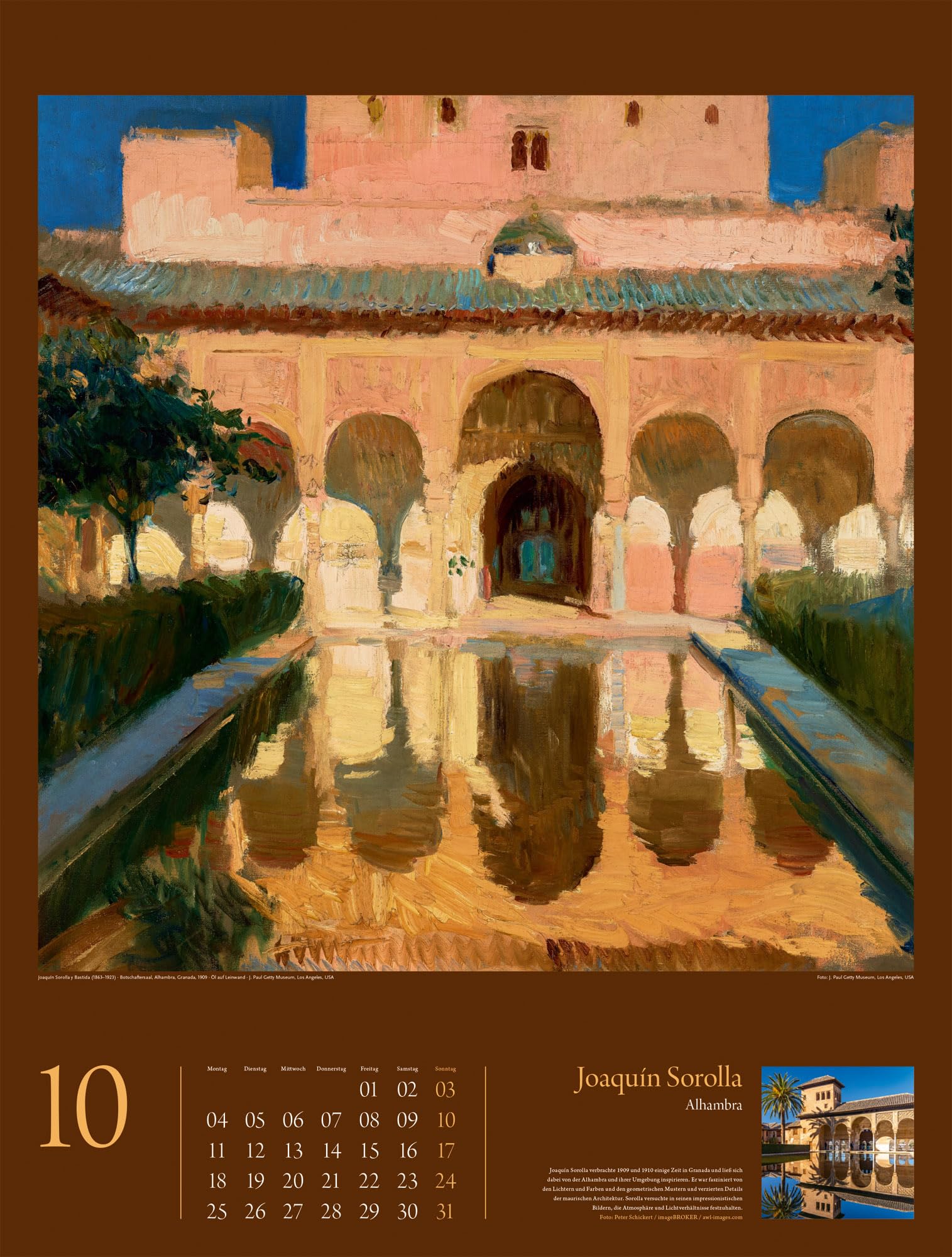 KunstGeschichten Kalender 2027 | Meisterwerke und die Orte ihrer Inspiration: Informativer Kunstkalender im großen Hochformat (50x66 cm) | Mit Texten