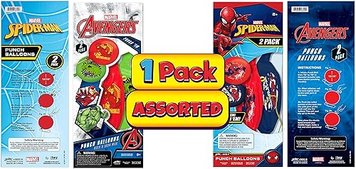 Miniatura 11 de Marvel Avengers Punch Balloon Ball Hulk, Iron Man y Spiderman Fidget Toy Inflable Big Bounce Ball Alivio del Estrés Juguete para Niños y Adultos