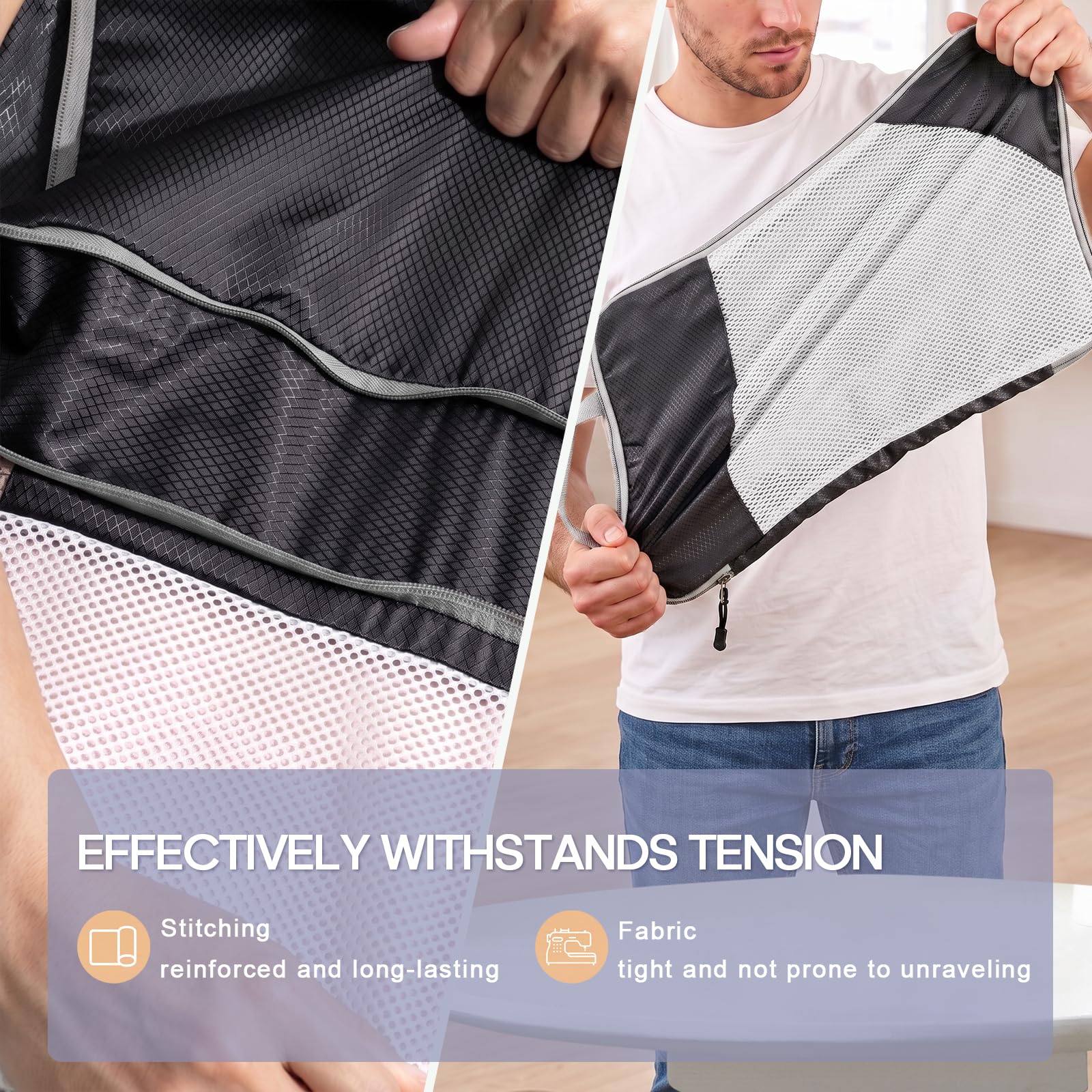 Sutinban 7er-Set Kompressions-Verpackungswürfel für Reisen