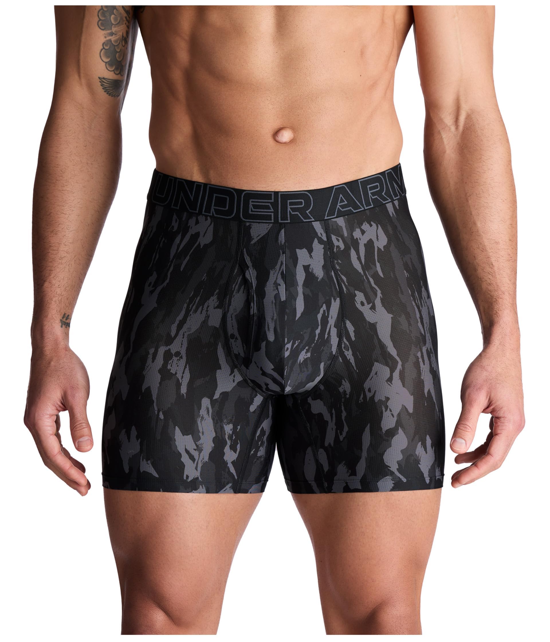 Under Armour Męskie bokserki Performance Tech Mesh Print 15 cm