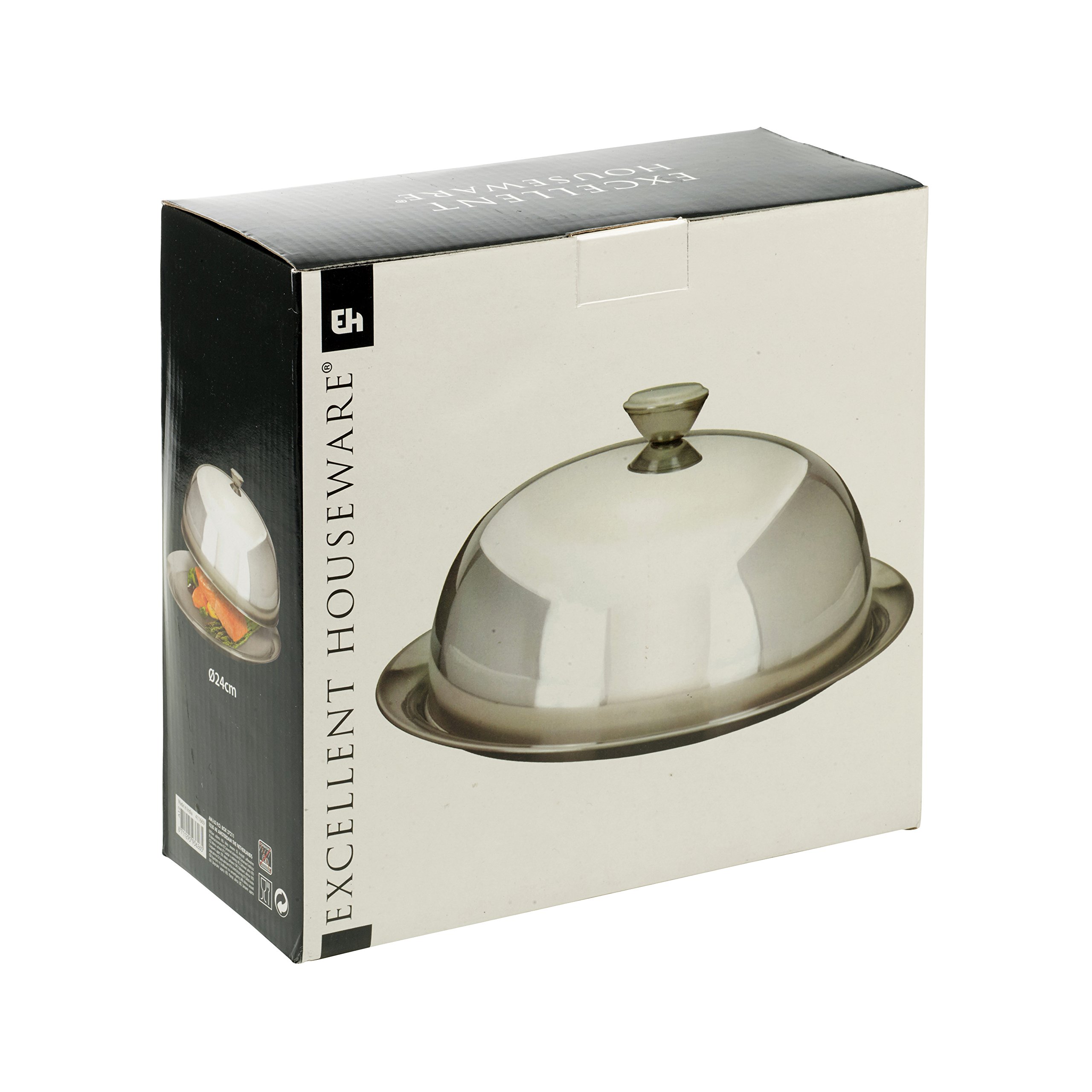 Acier inoxydable brossé Cloche, Acier inoxydable, 26 x 13 xm