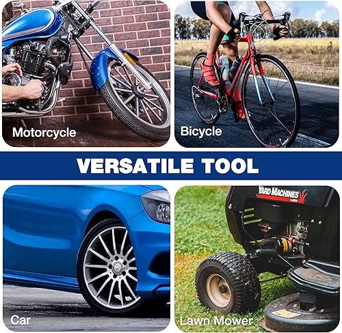 Miniatura 9 de WORKPRO Juego de herramientas de cucharas de acero para neumáticos de 14.5 pulgadas, juego de 23 piezas de hierro para neumáticos con bolsa de