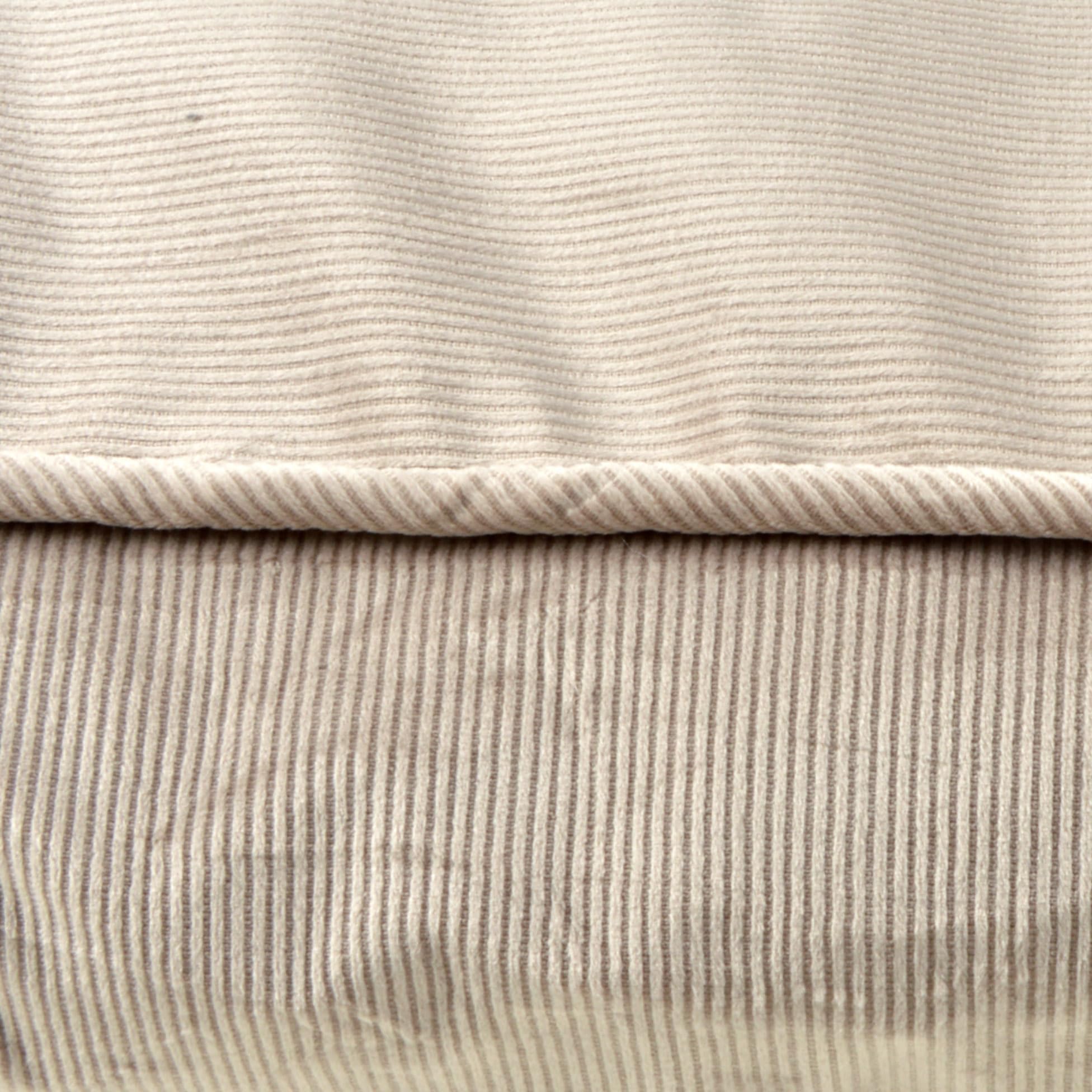 Love Story, Coussin Rectangle Velours Cotelé Polyester 100 x 80 x H12 cm Crafty Noisette