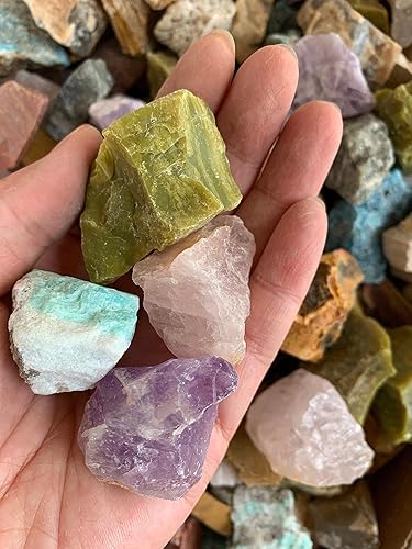 Miniatura 2 de GAF TREASURES Cristales surtidos crudos, piedra natural surtida, cristales surtidos naturales en bruto, varios cristales curativos surtidos