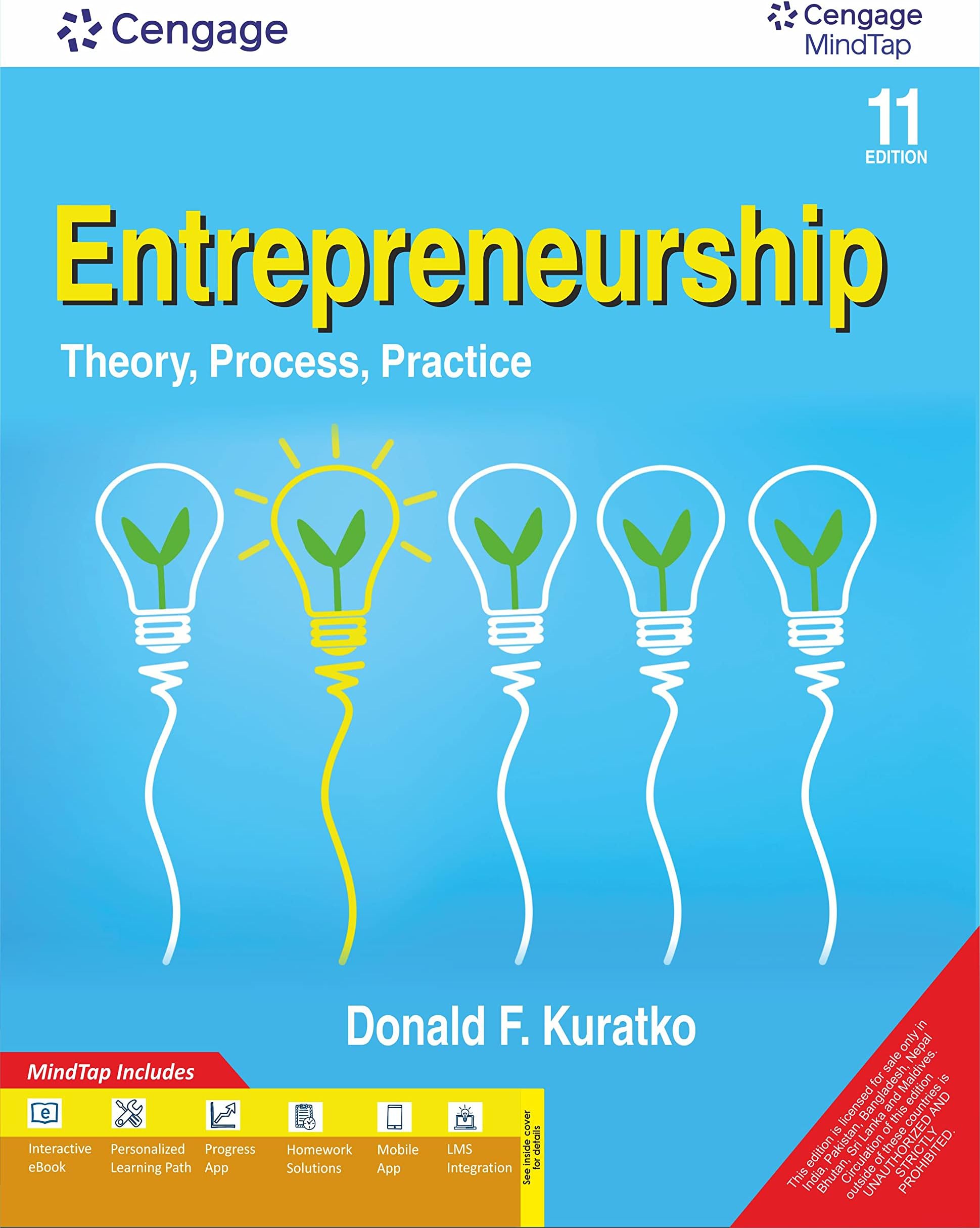 Entrepreneurship: Theory, Process, Practice with MindTap, 11th Edition Paperback – 1 August 2022