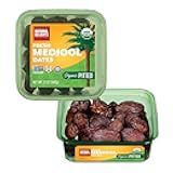 Natural Delights Organic Medjool Dates Pitted - USDA Certified Organic Fruit, Good Source of Fiber & Potassium, Naturally Sweet, Snack for On-the-Go, Large & Plump Dates - 12 oz Tub (Pack of 2)