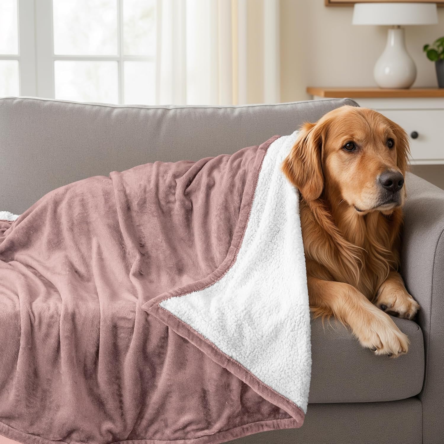 Utopia Bedding Sherpa Blanket California King Size (Rose Pink, 102x96 Inches) - Soft Lightweight Plush Fleece Reversible Blanket for Bed, Sofa, Couch, Camping and Travel - Image 7