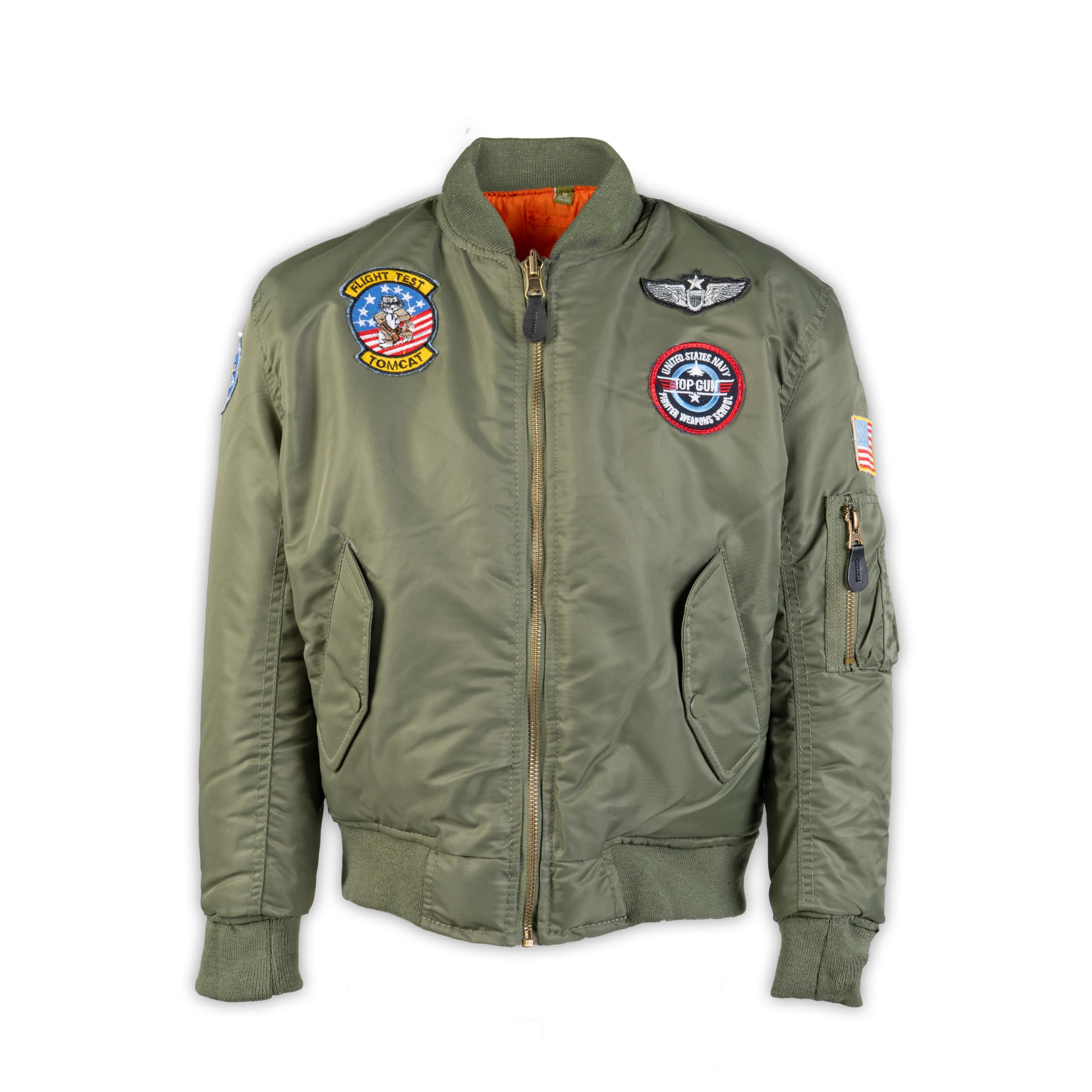 Mil-Tec Giubbotto Kids Ma1® Con Distintivi Va Giacca Unisex - Adulto