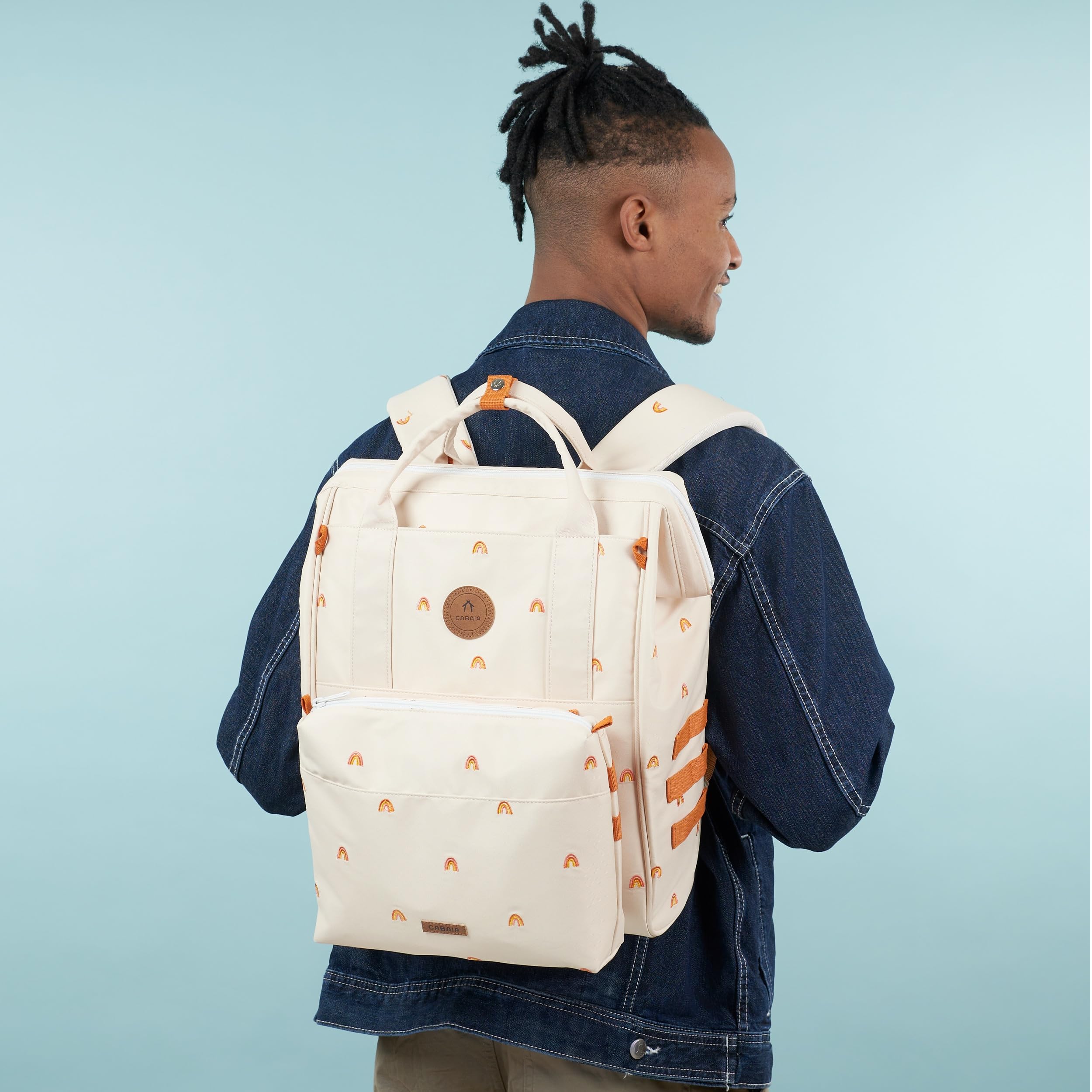 Cabaïa Wickelrucksack - Medium 18L - 3L Isoliertasche, Kinderwagenbefestigungen - Design & Wasserabweisender Babyrucksack