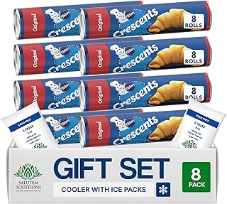 Original Crescent Rolls Dough, Flaky Pastry Baking Gift Set – Pack of 8