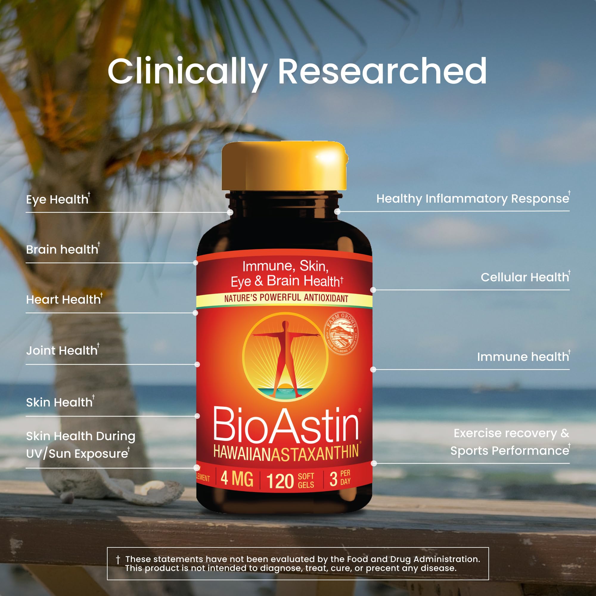 Nutrex Hawaii BioAstin Hawaiian Astaxanthin, 4mg, 120 Softgels — Amazon image 3