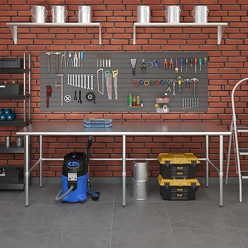 Vista 116 de Mesa de trabajo de acero inoxidable AmGood