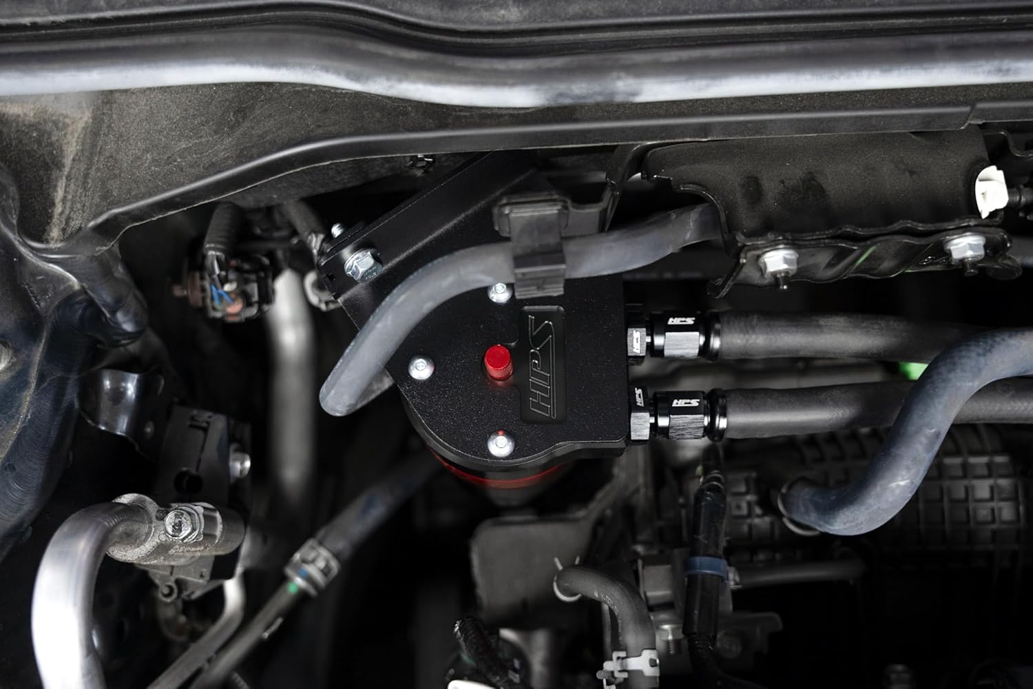 HPS Red 147ML Oil Can Mount Bracket Compatible/Replacement For 23+ Integra / 22+ Civic 1.5L Turbo (860-031)