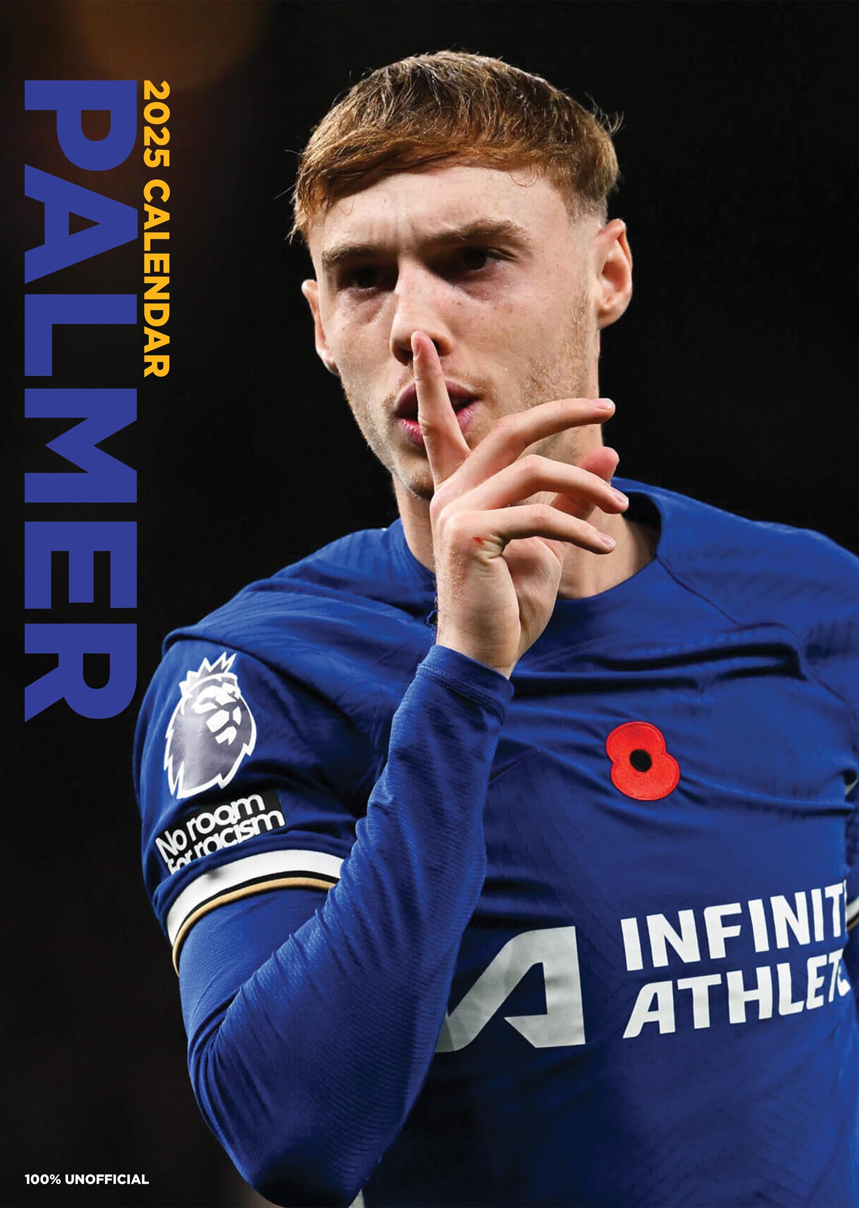 Cole Palmer 2025 A3 Sports Collection Wirobound Wall Calendar Ideal for a Birthday or Xmas Gift