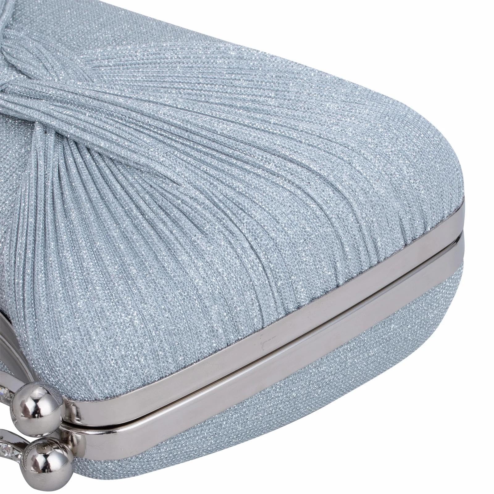 Abendtasche Damen Clutch Damen-Abend-Handtaschen Mit Kristall Perlen Pailletten Satin Gefaltete Hochzeits-Party-Geldbörse Kette Umhängetaschen