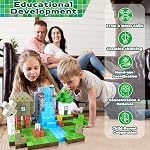 ToyUnited Magnetic Blocks 100 Pieces Build Waterfall Forest Castle, Cute Fun Magnetic Building Cubes Blocks, Sensory Toys for Toddlers Kids Aged 3 for 3 4 5 6 7 8 9 Year Old Boys Girls