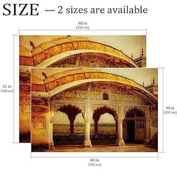 Amazon.co.jp: 寝室用壁掛けタペストリー、古代インドの建築