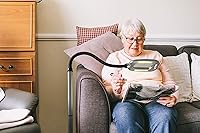 Vista 5 de LIGHT IT! By Fulcrum, 20072-401 MultiFlex LED Floor Magnifier Lamp, Silver, Single pack