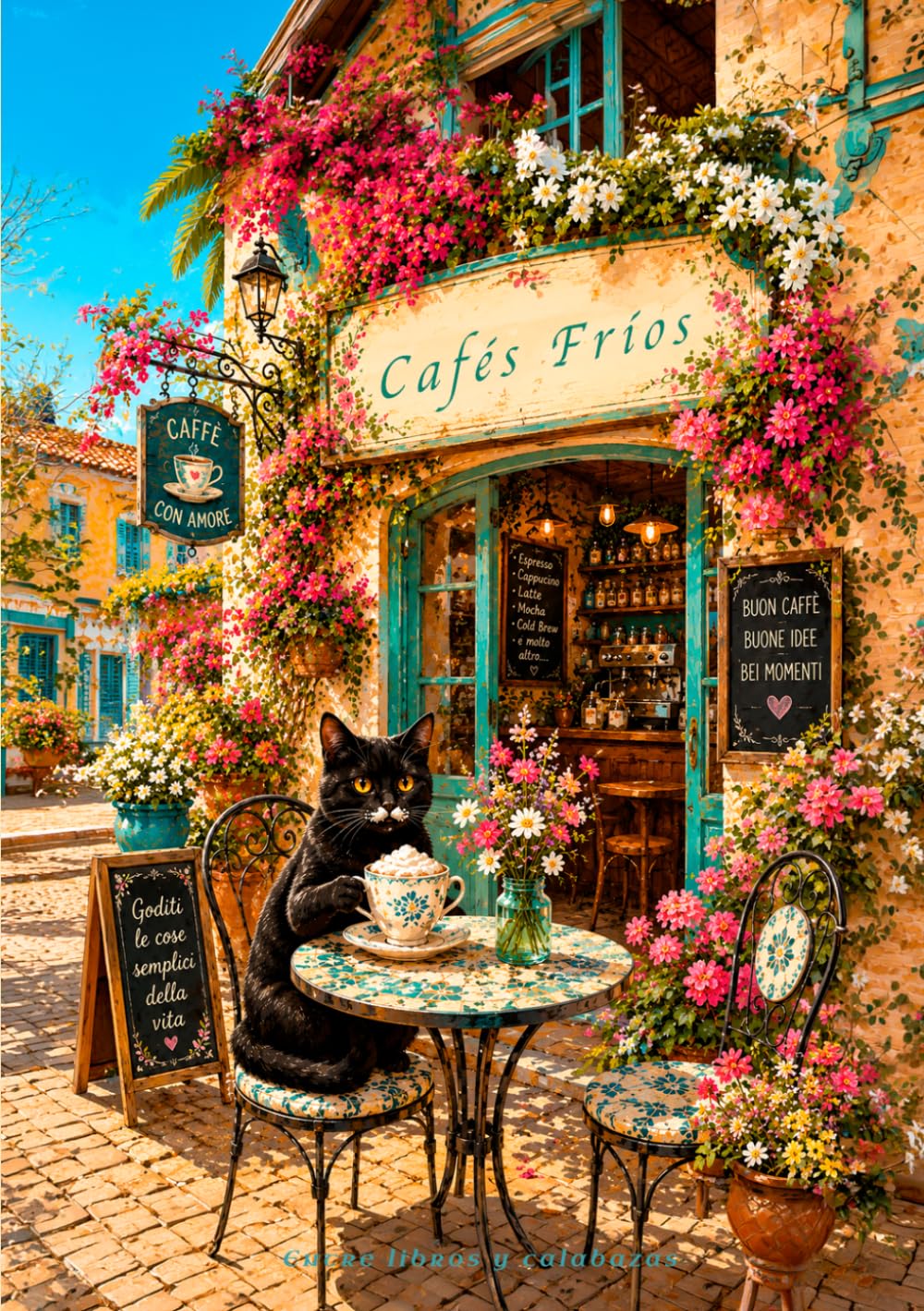 Cafés Fríos: 50 recetas monstruosamente cremosas inspiradas en cafeterías estadounidenses (Colección de Cocina Rústica) (Spanish Edition)