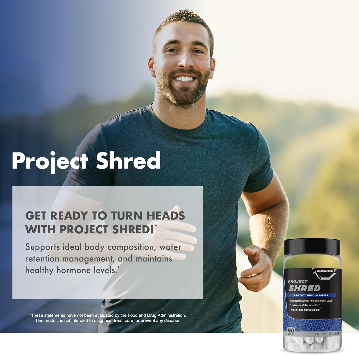 Anabolic Warfare Project Shred, Manage Normal Healthy Cortisol Levels & Water Retention, Body Recomposition Formula, Made with Botanicals* - Image 7