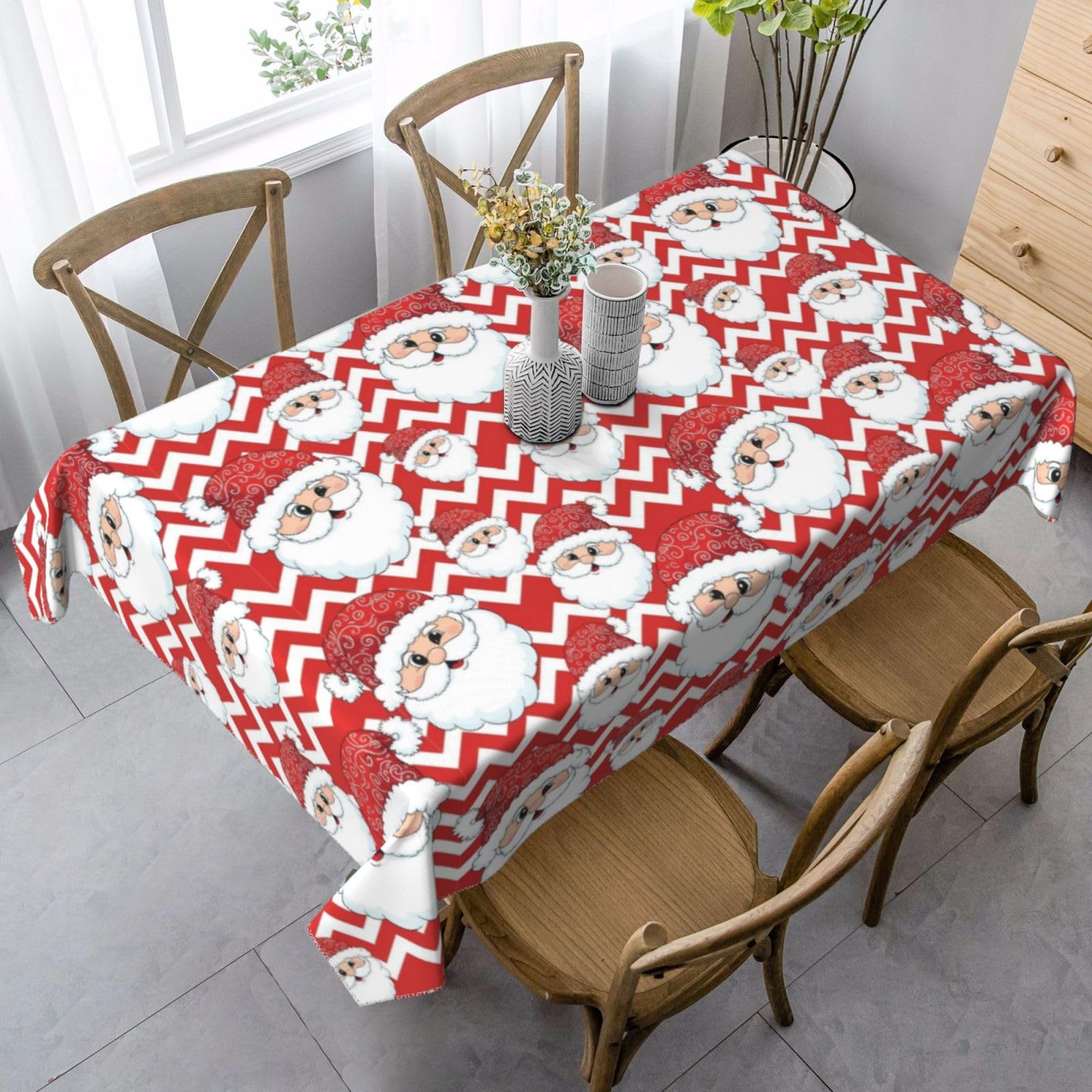 Nappe de table Joyeux Noel 137x183 horticole housse de table jardin et repas plein air