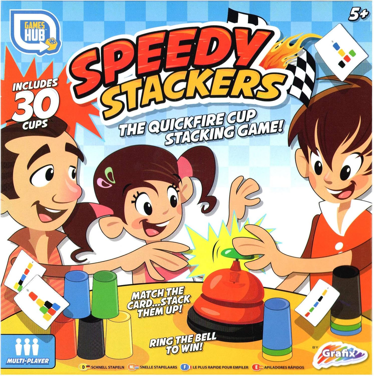Toys Kids Speedy Stackers Stacking Cup Family Game with Accessories
