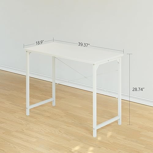 Miniatura 98 de CubiCubi Escritorio para computadora, escritorio pequeño de oficina en casa de 32 pulgadas para espacios pequeños, estilo moderno y simple para el