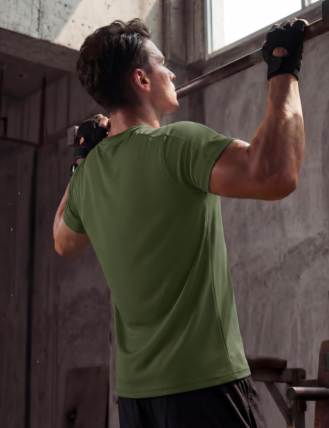 TACVASEN Mens Workout Shirts Athletic Dry Fit Short Sleeve Running T-Shirts Gym Moisture Wicking Performance Tee