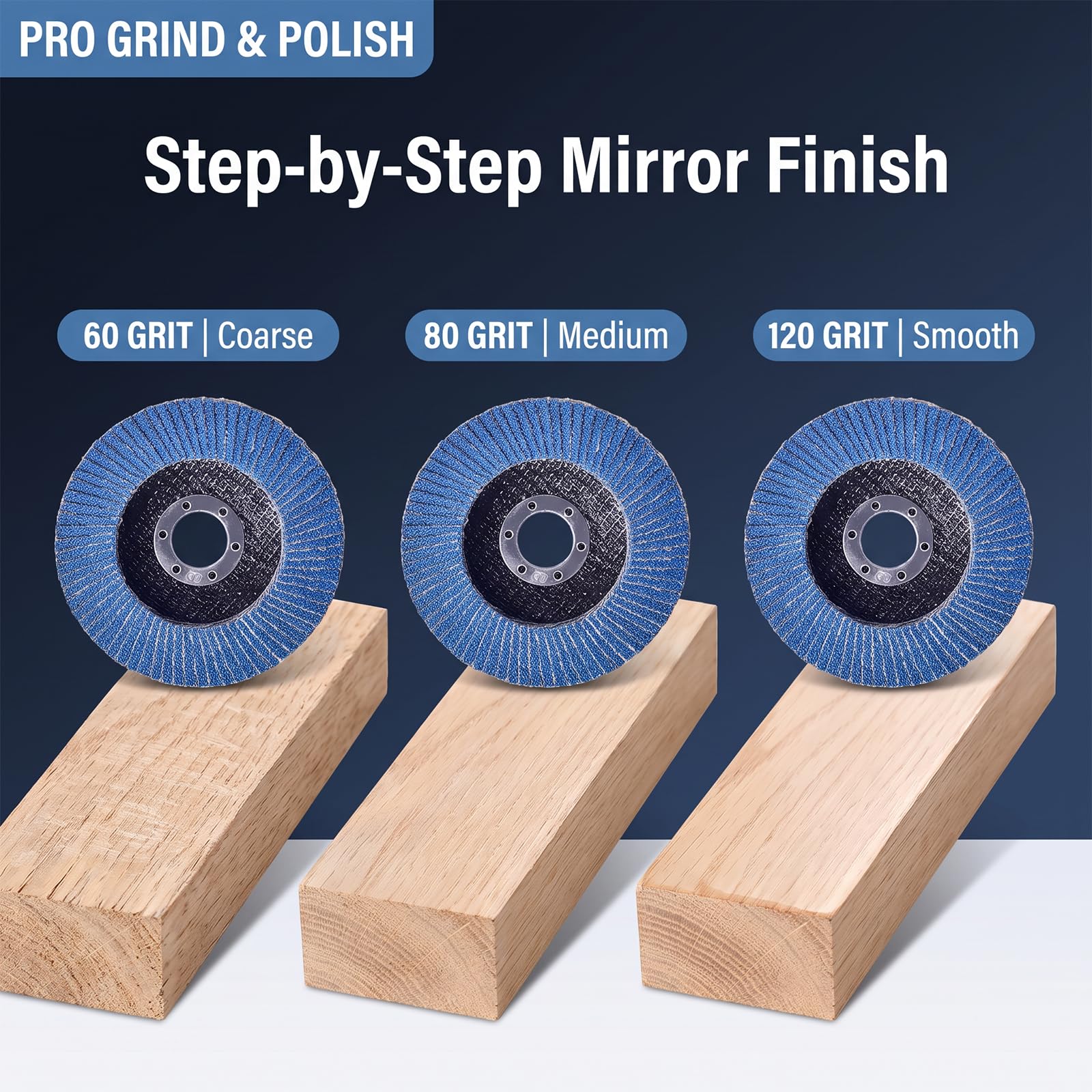 Wood Carving Disc Set - 19 Piece Angle Grinder Accessories -3
