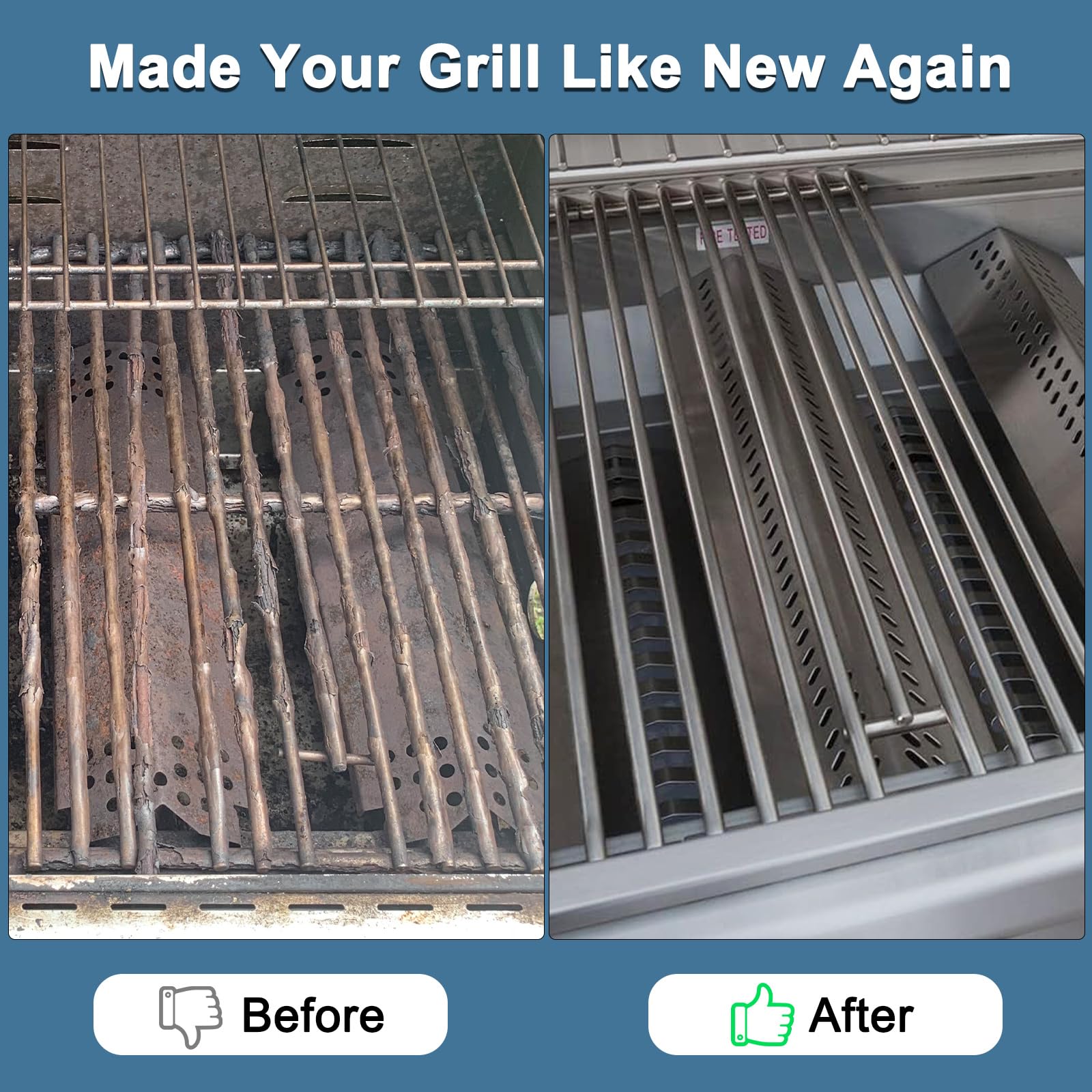Griglia Piastra Termica Per Barbecue – Ricambio Per Bull, Cal Flame, Lion Premium