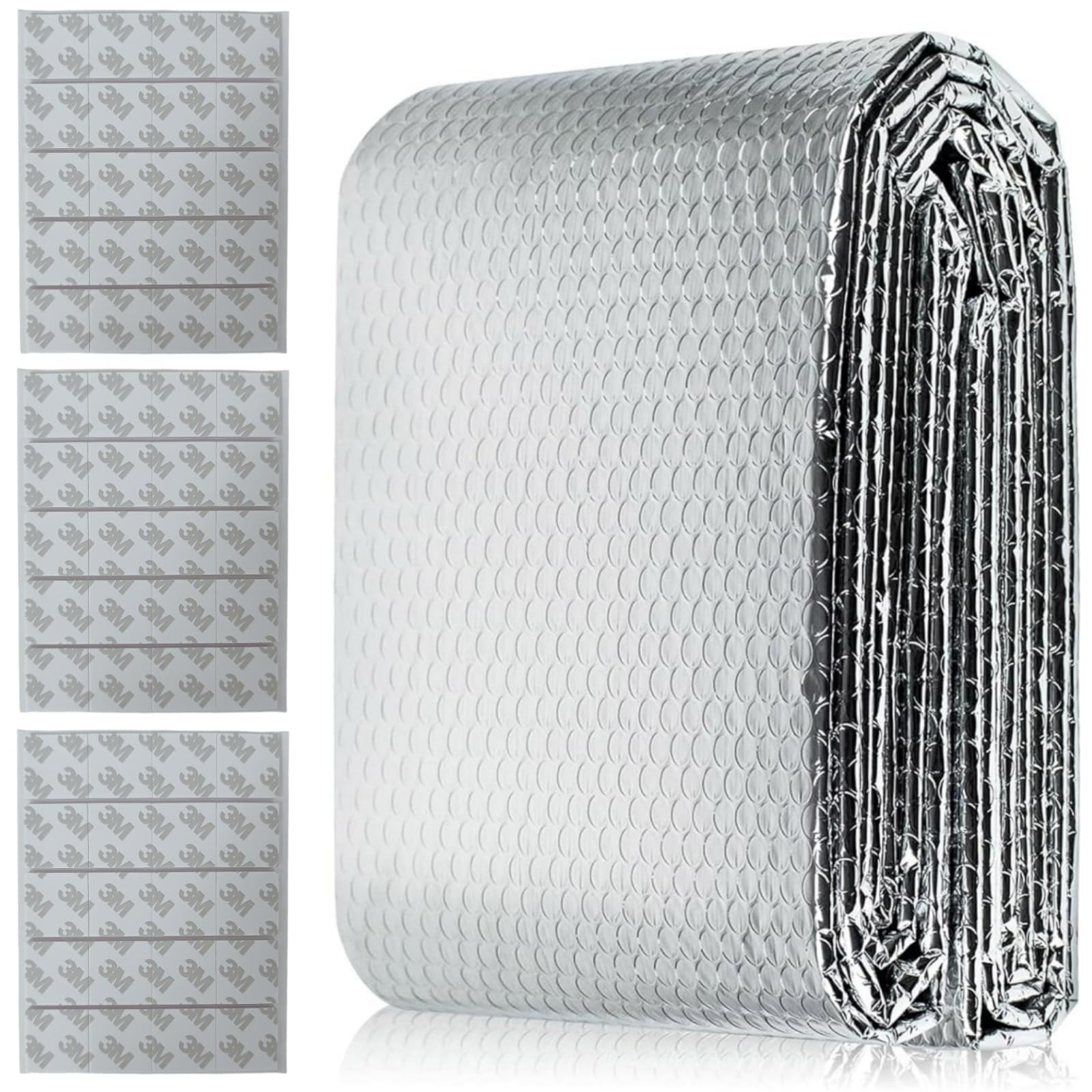 Rollo Aislante Termico,Aislante Radiadores,Película reflectante del disipador,Película Reflectante Del Disipador Aluminizada,Lámina Reflectante para Radiador,Lámina Aislante,(5 m x 60 cm)