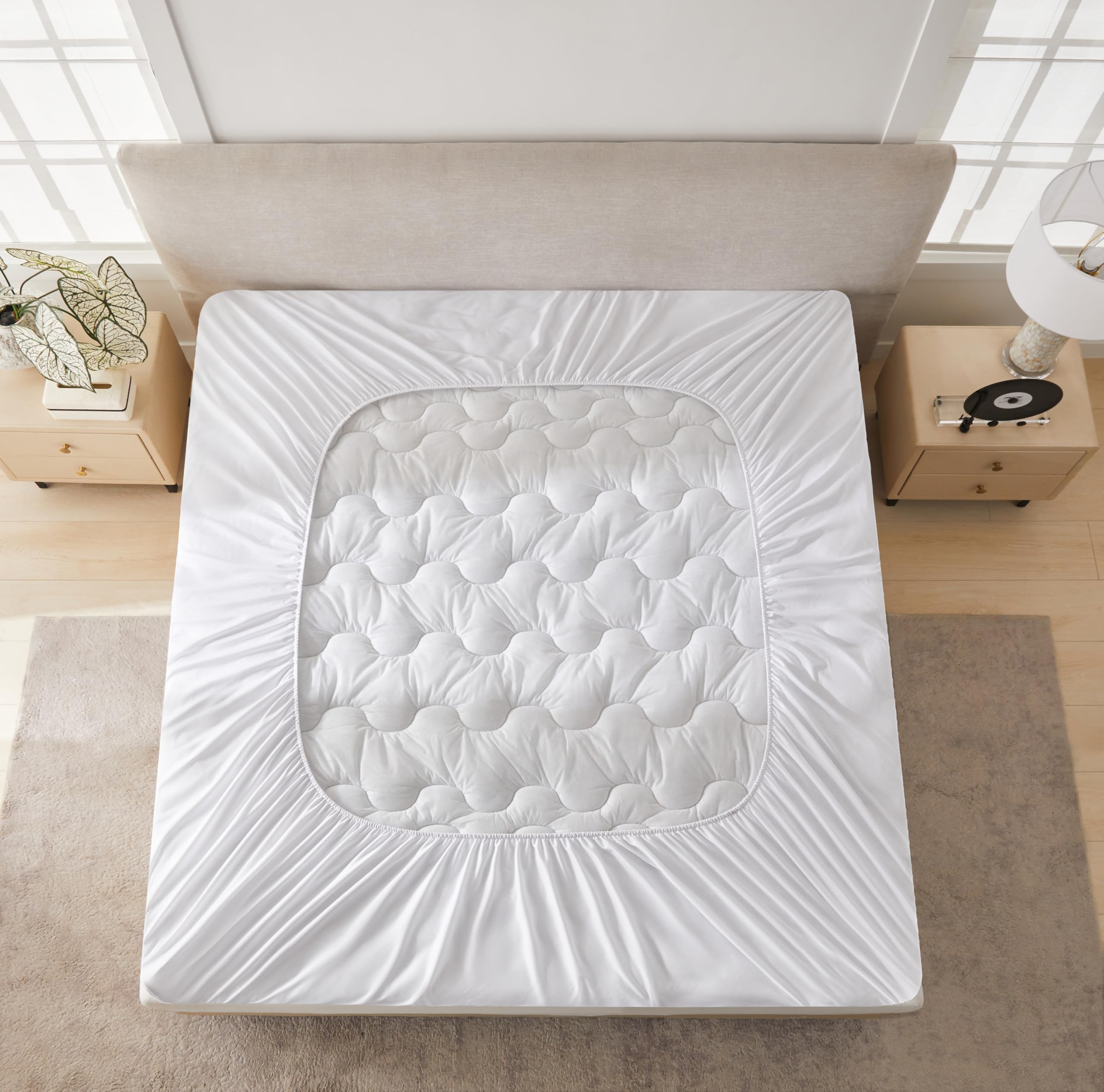 Topper Matrimoniale 160x190 cm, Topper Letto con Memory Foam, Traspirante e Antiscivolo, Lavabile in Lavatrice, Certificato OEKO-TEX (160x190x3cm)