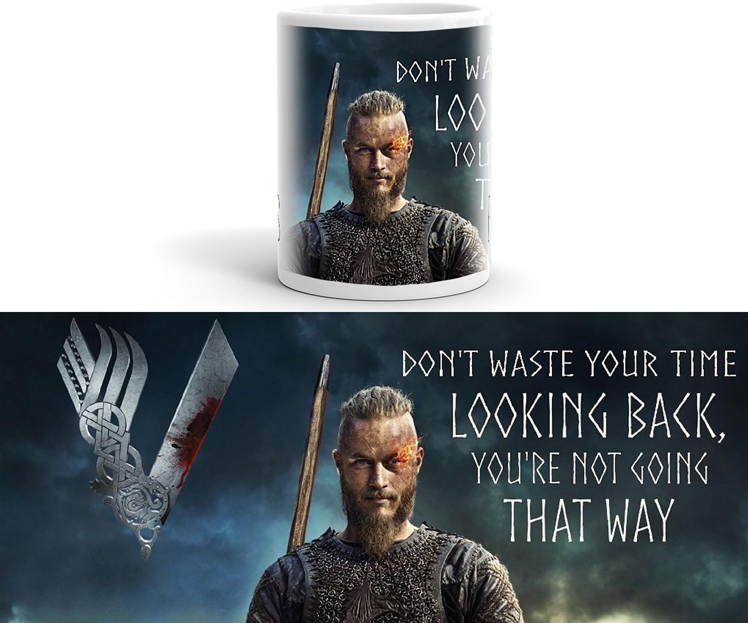 Forever Personal Designs Vikings Ragnar Lothbrok 11oz Mug