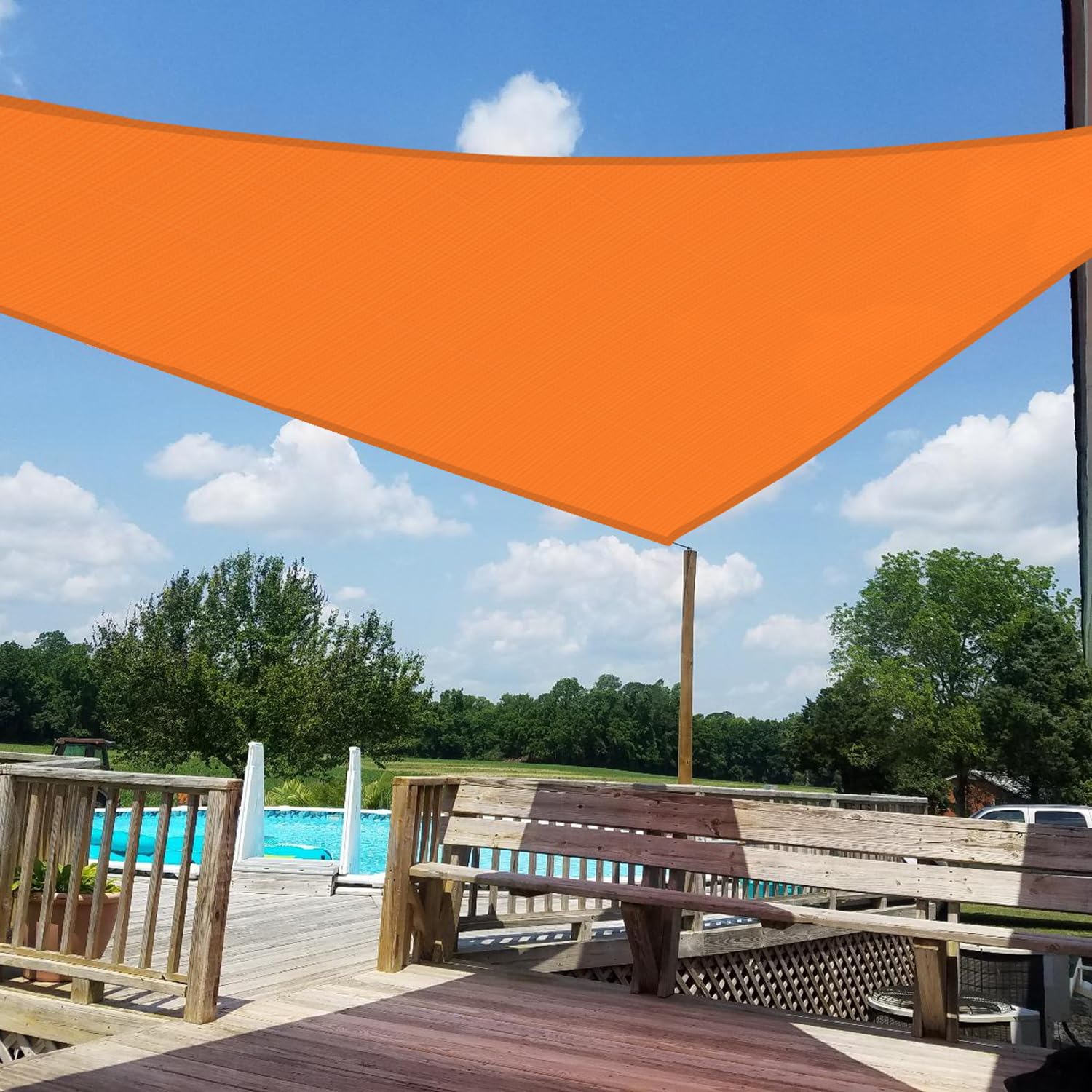 Amazon.com : Windscreen4less 27' x 27' x 27' Sun Shade Sail