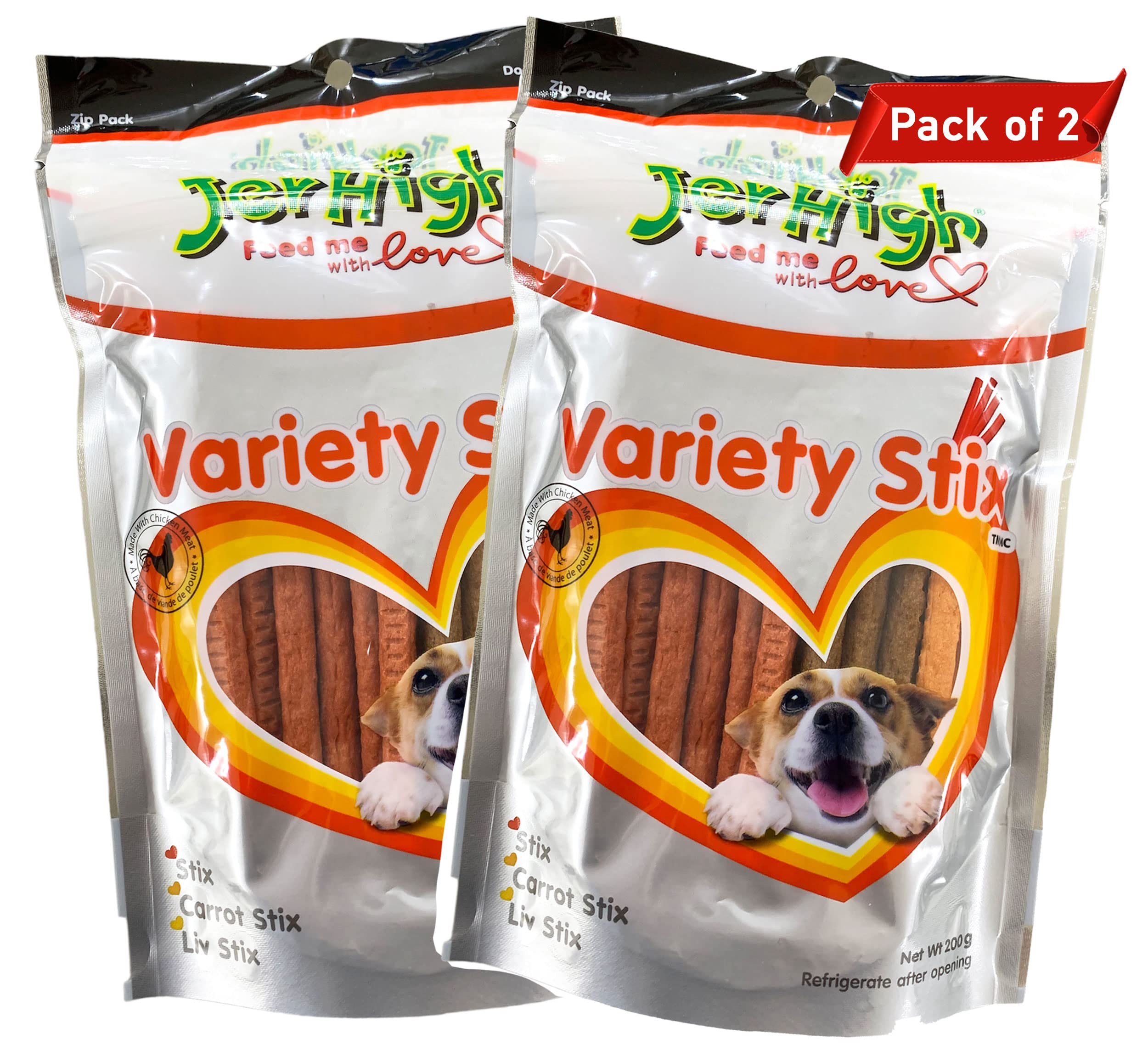 JerHigh Variety Stix Dog Treats 200 Grams (Pack of 2) (B0BSLS4NNZ) Amazon Price History, Amazon Price Tracker