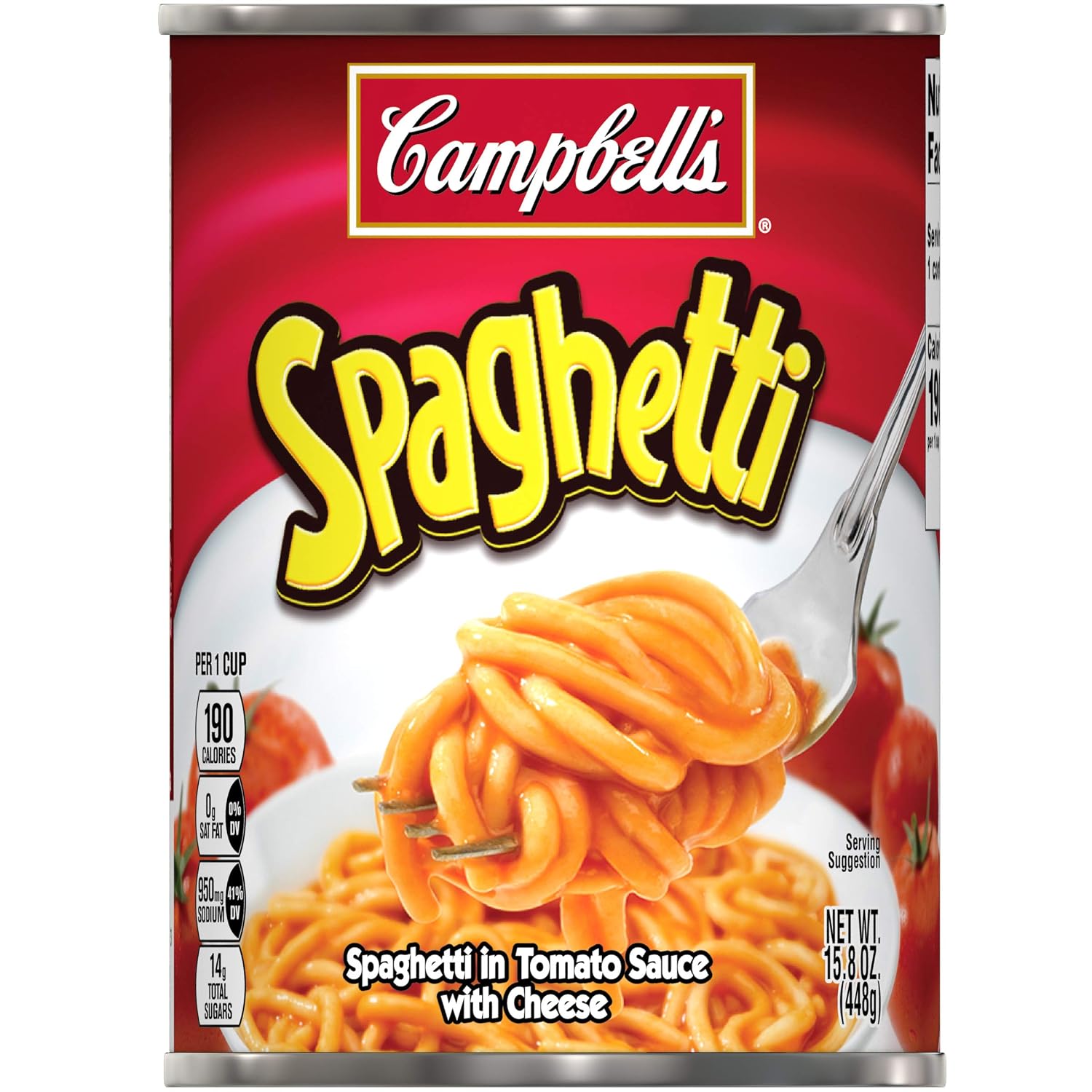 Amazon Com Campbell S Spaghetti Canned Pasta 15 8 Oz Can Pack Of 12 Everything Else