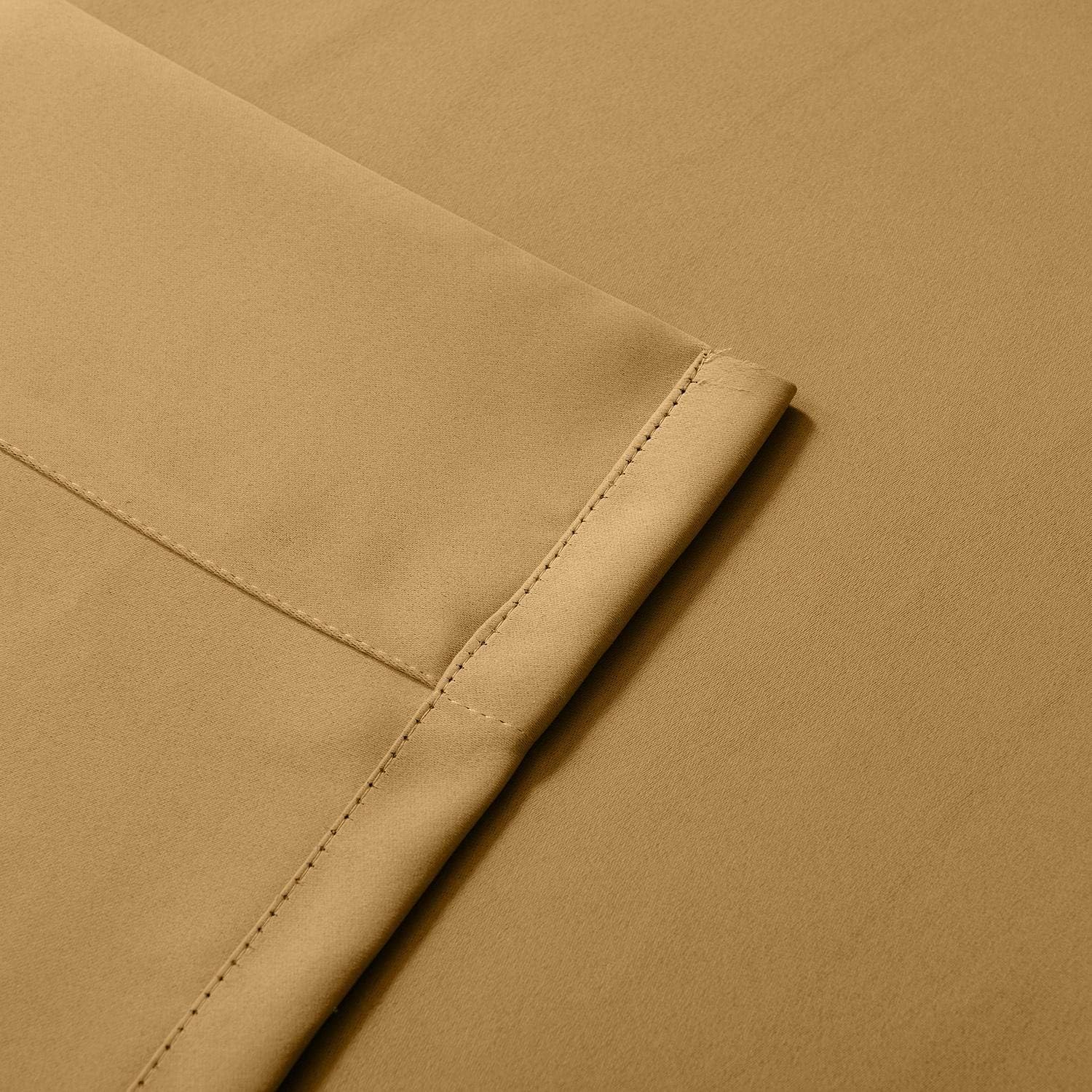 ChadMade Flame Retardant Curtain Antique Bronze Grommet Eyelet Oak 100W x 96L Inch Thermal Insulated Blackout (1 Panel) Exclusive