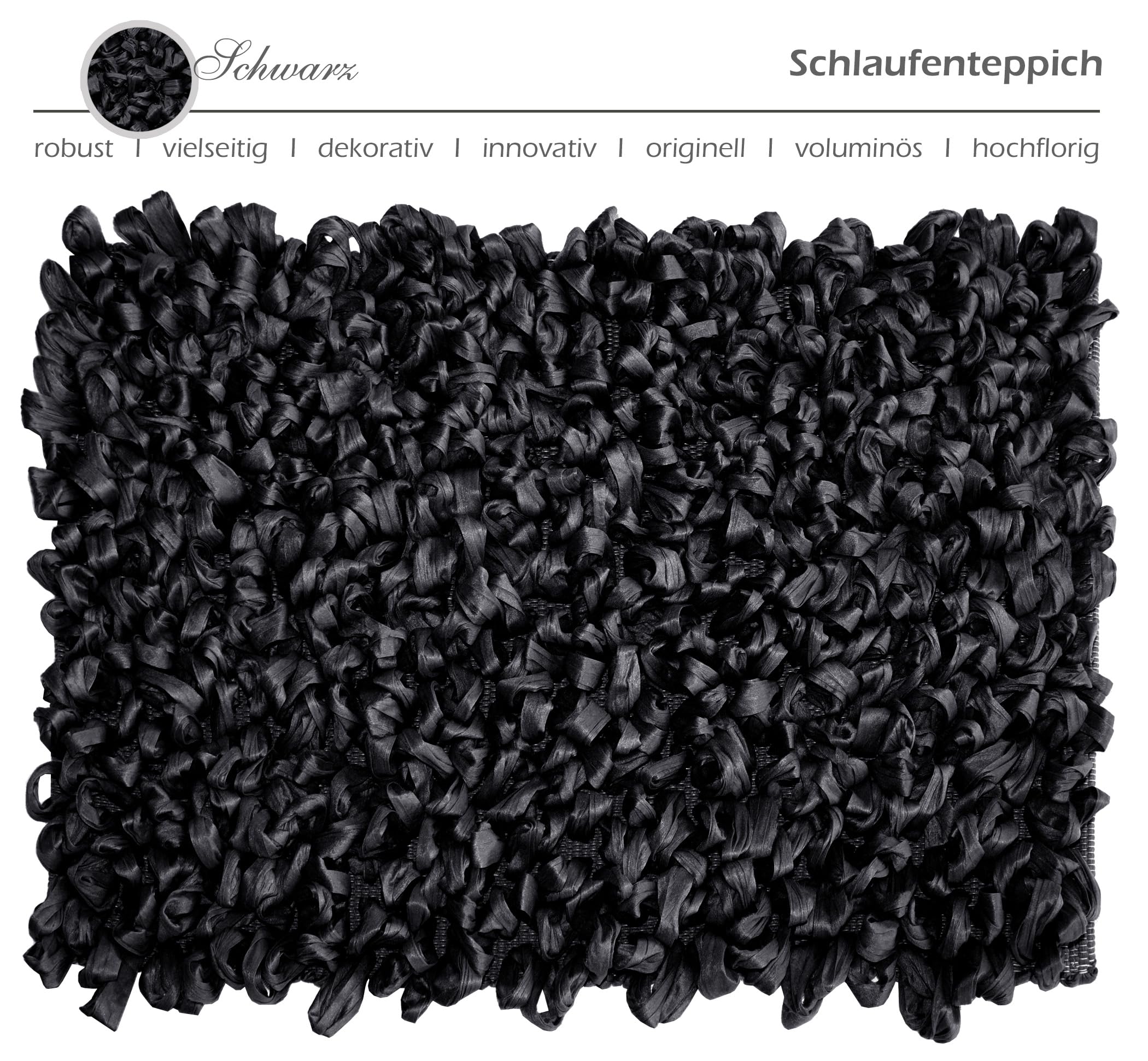 Lashuma Badteppiche für Fußbodenheizung Farbe: Schwarz kleine Badmatte Größe: 50x70 cm