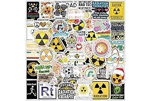 Radiation Therapy Gifts Waterproof Sticker Decals Pack of 66 Pcs